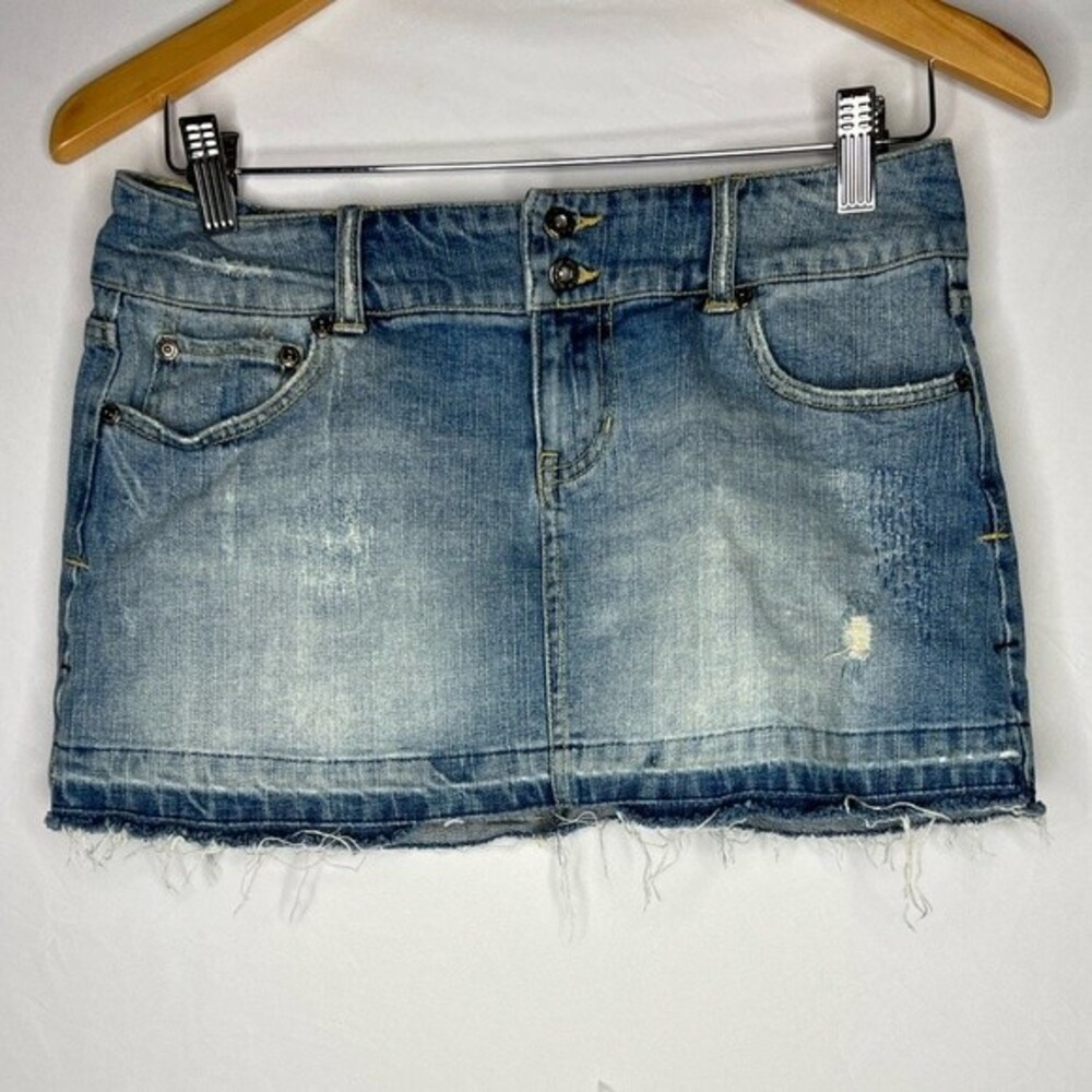 Ocean Drive Denim Mini Skirt Size M